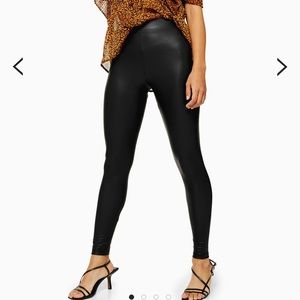 Topshop leather leggings!